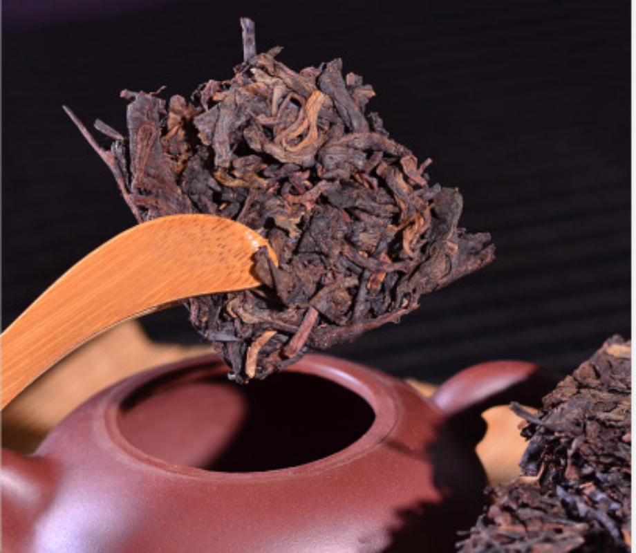 HelloYoung Yunnan Pu'er Ripe Tea Brick Old Pu'er Old Tea Brick 250g Ripe Tea Brick
