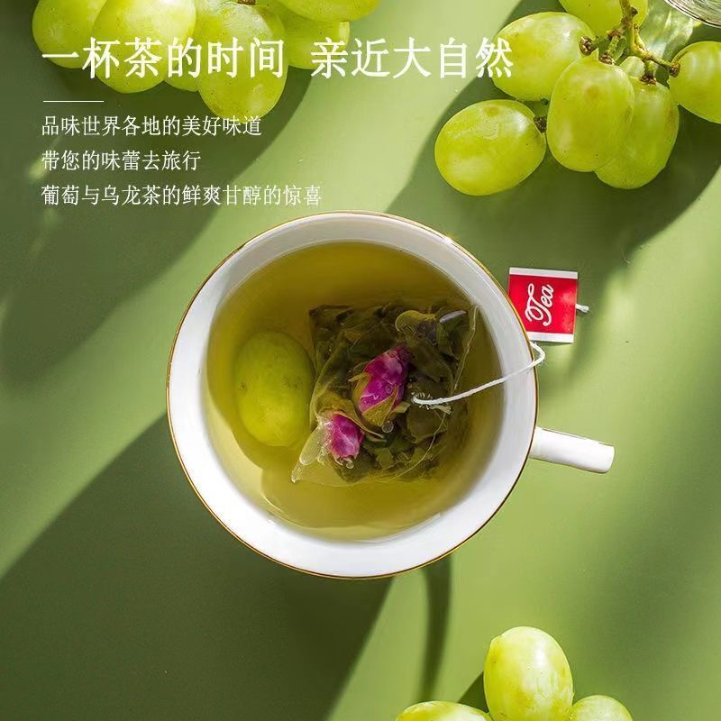 Grape Peach Oolong Tea Heavy Red Rose Flower Tea