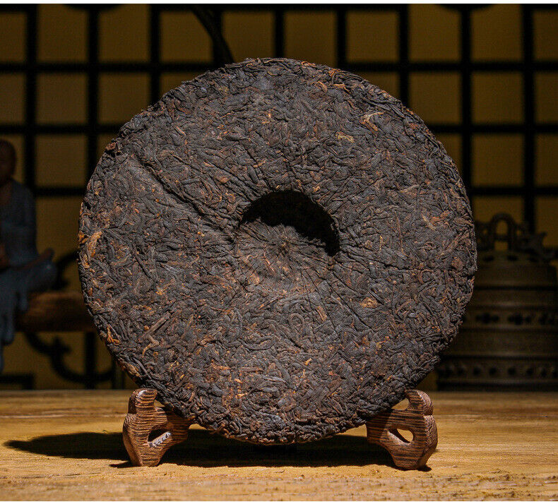 HelloYoung 357g Yunnan Pu'er Ripe Tea Cake Tea Ma Bang Gong Cakes Aged Pu'er Tea Cake