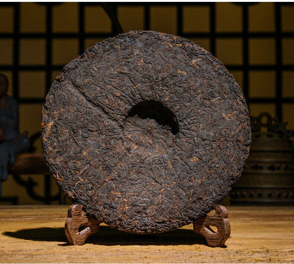 HelloYoung 357g Yunnan Pu'er Ripe Tea Cake Tea Ma Bang Gong Cakes Aged Pu'er Tea Cake