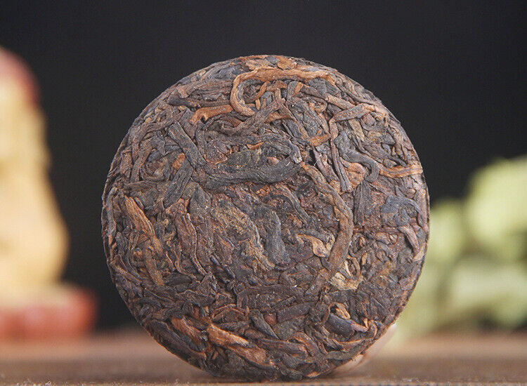 HelloYoung 50g Yunnan Ripe Tea Cake Banzhang Pu'er Aged Menghai Ancient Tree Dry Storage Pu Main image
