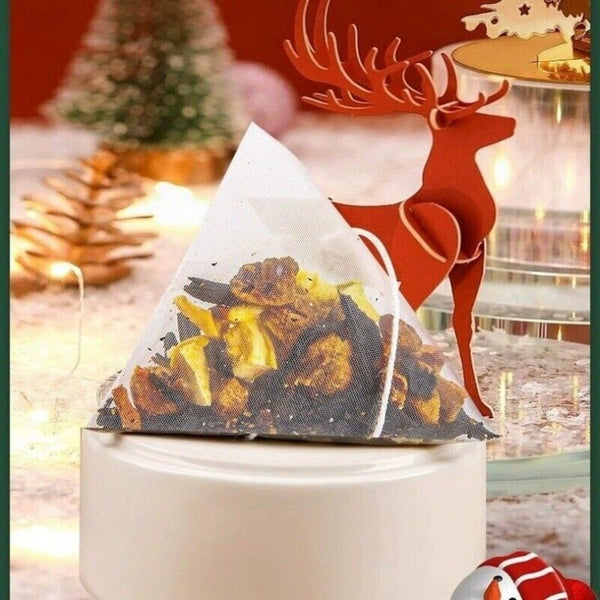 Apple Cinnamon Black Tea Bags Winter Spiced Drink Infusion Women's Wellness