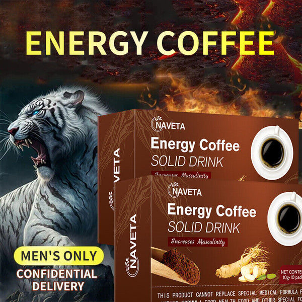 Energy Coffee Solid Drink Ground Black Coffee 10g*10 Packs Health Care