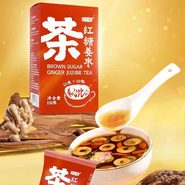 longan wolfberry rose qi and blood send girlfriend Brown sugar ginger jujube tea