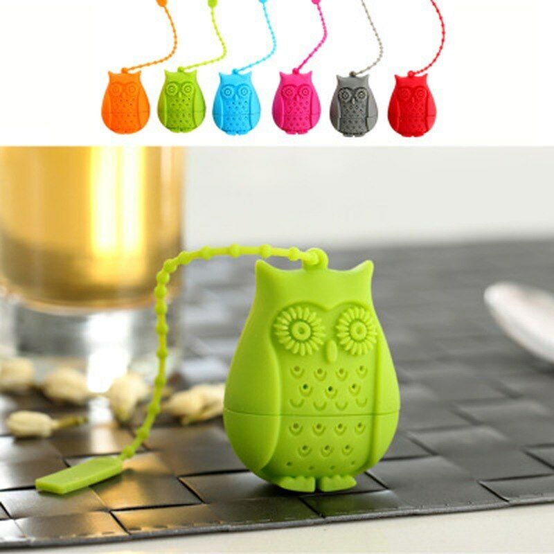 Silicone Filter Infuser Owl  Tea Loose Tea Strainer Diffuser Coffee Tea Teaspoon