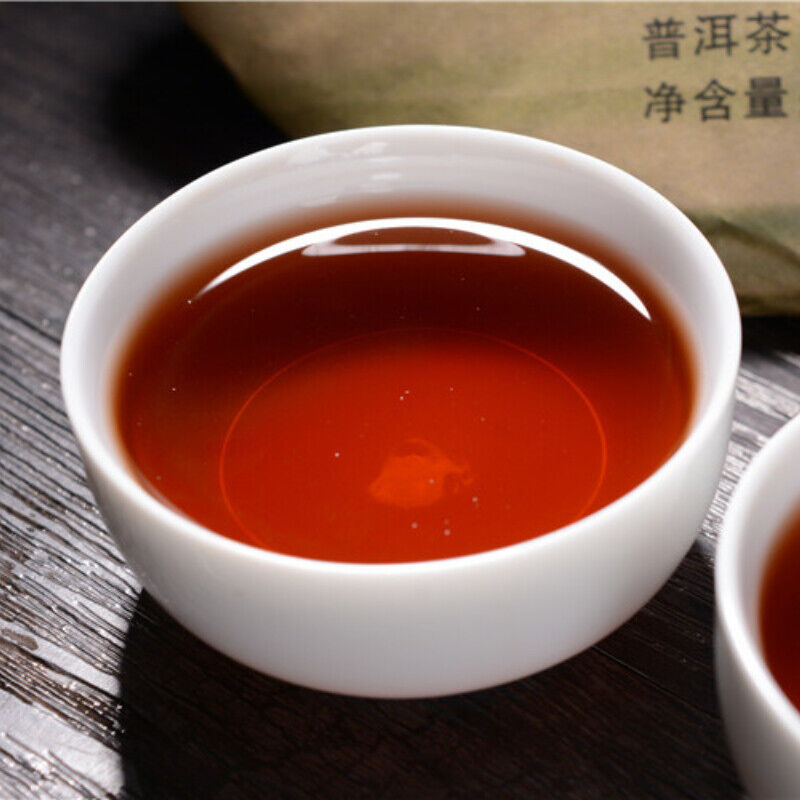HelloYoung Yunnan Big Leaf Puerh Tea Cake Pu'er Ripe Tea 357g Top-Grade Chinese Dark Tea