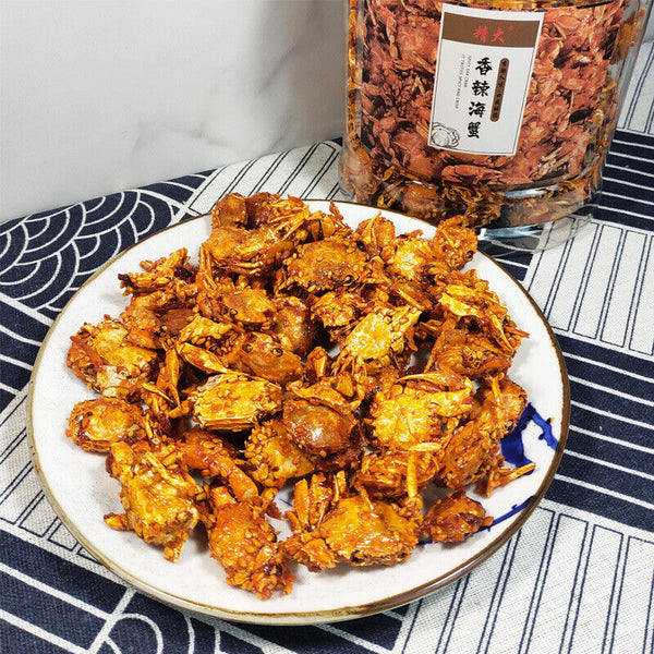 Spicy Sea Crab 250g canned small crabs instant snacks crispy crab