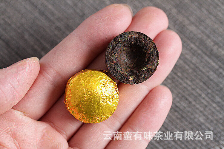 HelloYoung 500g Yunnan Pu'er Tea Leaves Glutinous Small Golden Tuo Mini Small Tuo Tea