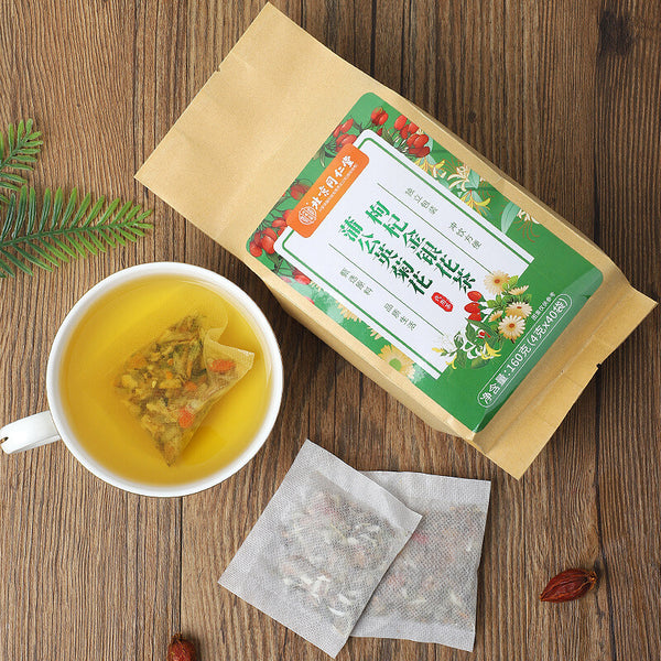 Goji Berry Honeysuckle Health Tea Herbal Blend Dandelion Chrysanthemum