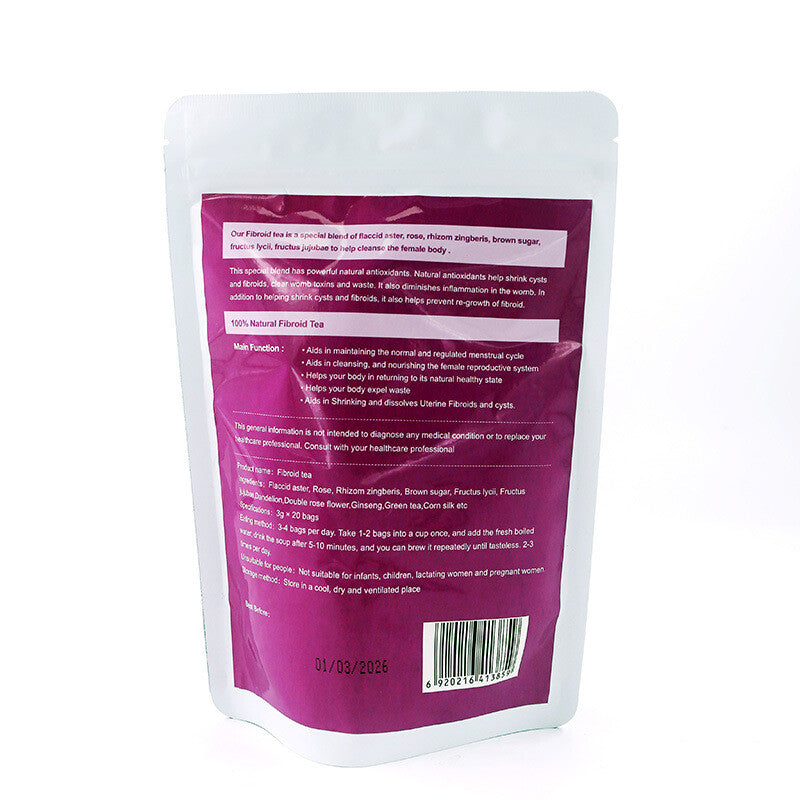 Reproductive Health Nourishment Fibroid Tea Herbal Fiber Blend for Female