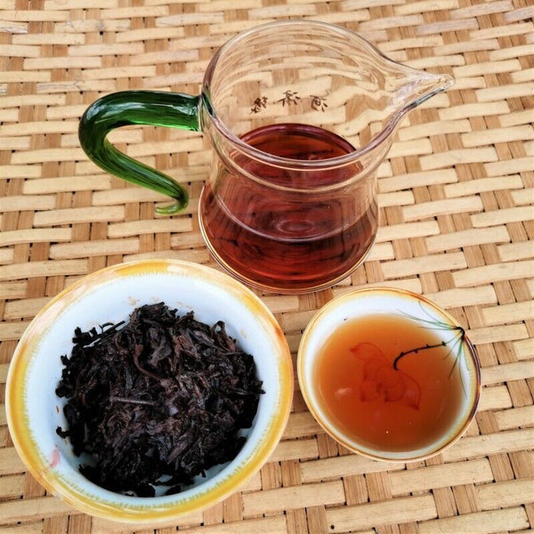 HelloYoung 357g Organic Peacock Pu'er Ripe Tea Cake Premium Pu'er Black Tea Healthy Drink