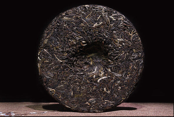 HelloYoung Yunnan Puerh Tea Scrape Wind Walled Puerh Tea Raw Tea Cake 357g/12.59oz