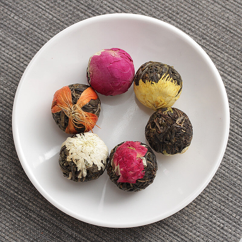 Puer Longzhu 18pcs Raw Tea Rose Jasmine Peony 6 Flavors Combination Flower Tea Secondary image