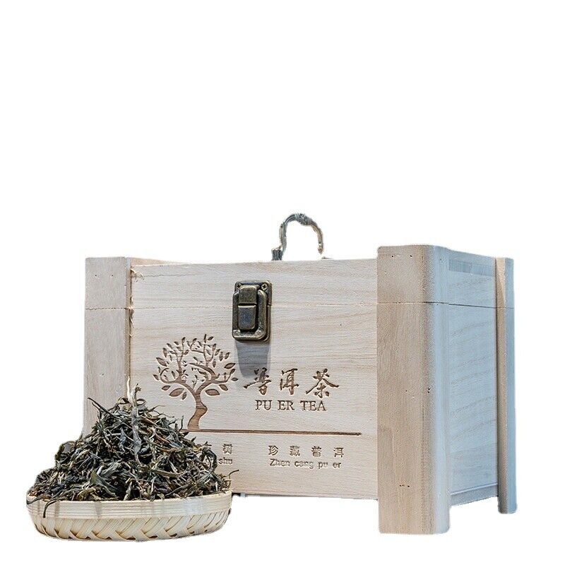 HelloYoung 500g Daxue Mountain First Spring Old-growth Loose Tea Puerh Raw Tea Wooden Case