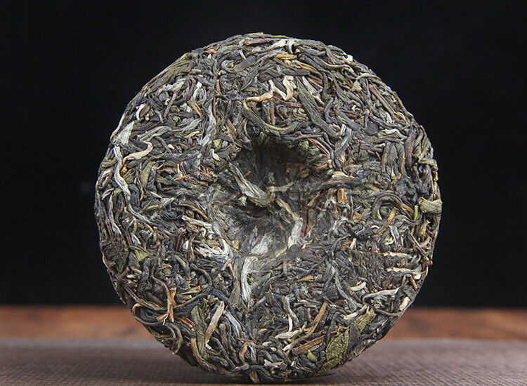 HelloYoung 100g Yunnan Menghai He Kai Sun Green Pu-erh Raw Tea Cake Seven Seed Cake Tea