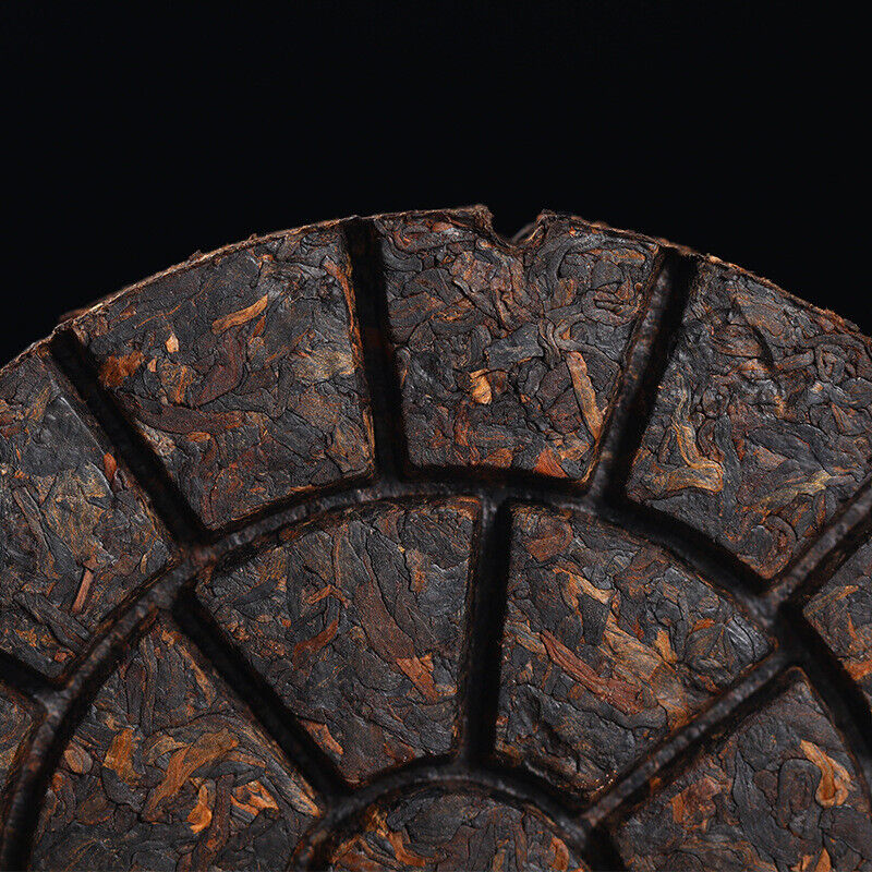HelloYoung 200g Tianxiang BrownMountain Ripe Cake Yunnan Menghai Pu'er Seven Hand Torn Cake