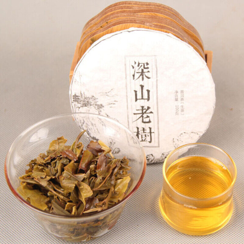 HelloYoung Shen Puer 100g Ancient Tree Yunnan Deep Mountain Old Tree Raw Puer Tea