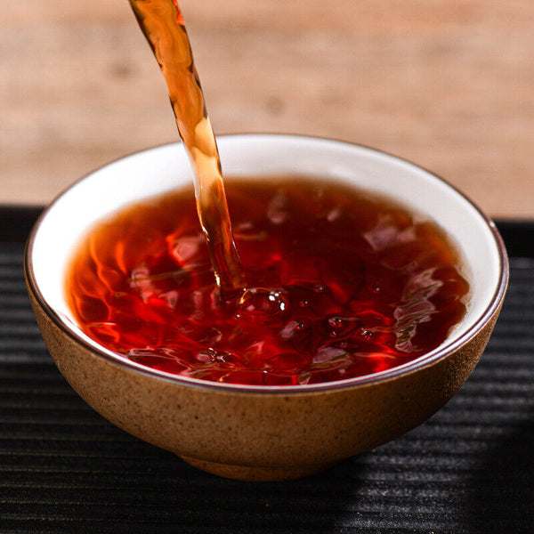 HelloYoung 357g Explosive aged Yiwu ripe tea cake Yunnan seven seed cake tea