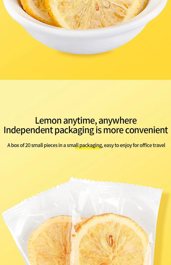 Freeze Dried Lemon Slices Healthy Herb Tea Bag 100g/3.52oz