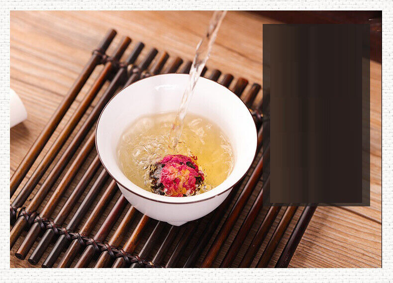10Pcs Handmade Mix Dried Flower Fermented Cooked Puerh Tea Ball Blooming Tea