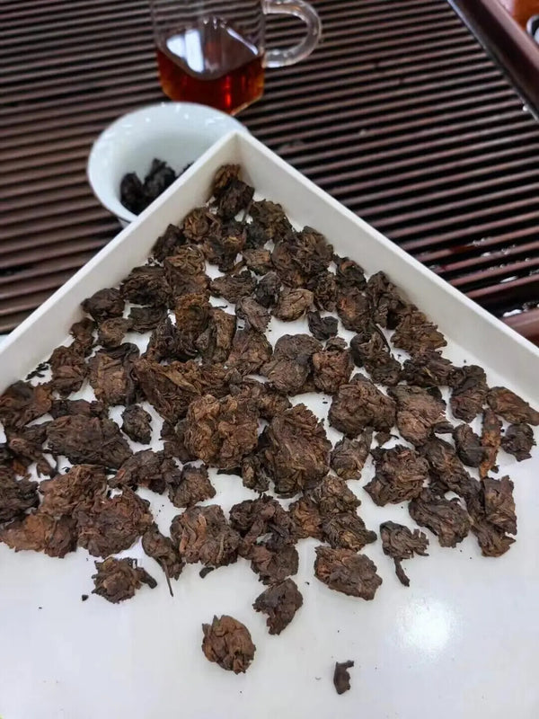 Chinese Fossil Pu'er Tea Healthy Slimming Old Rock Tea Laochatou Loose Leaf Tea