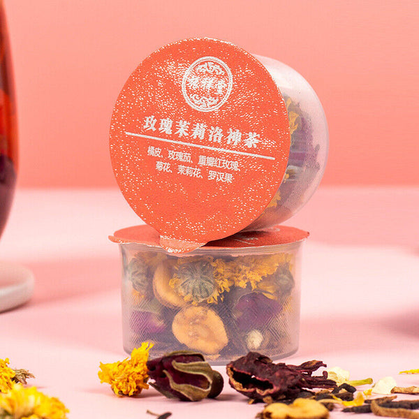 HelloYoung Rose Jasmine Luo Shen Tea Rose Eggplant Flower Tea Canned Health Tea Vital Tea