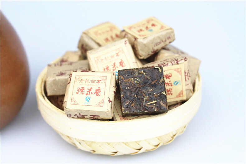 HelloYoung 500g Yunnan Menghai Glutinous Rice Pu-erh Tea Pu-erh Mini Tuocha Square Brick