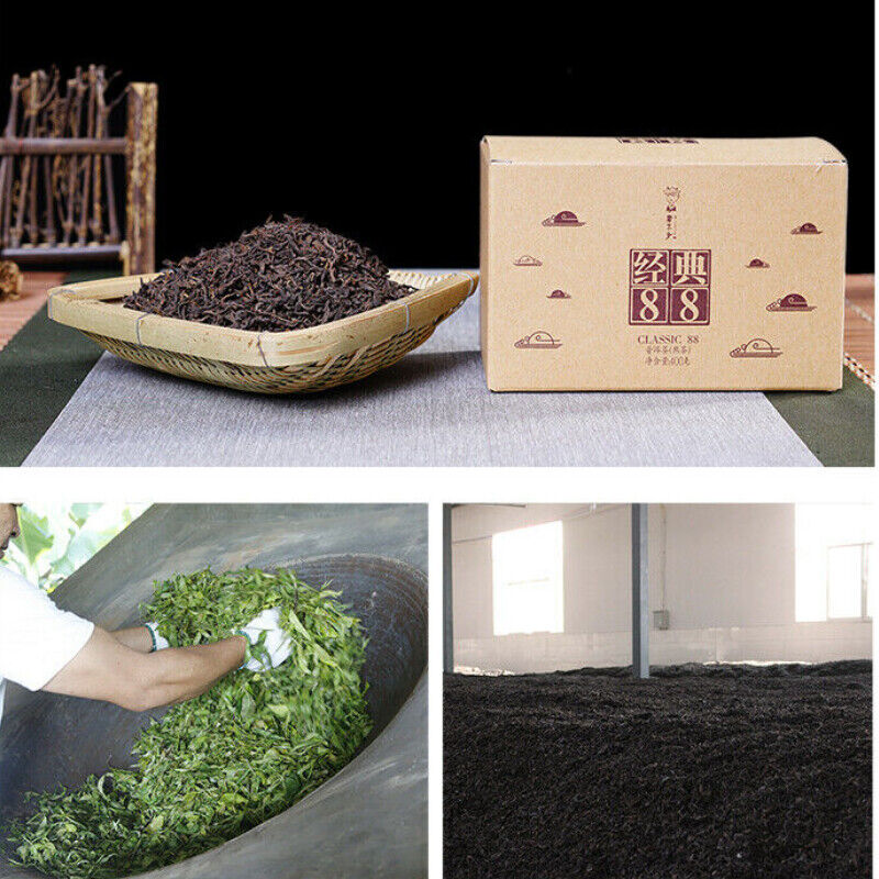 HelloYoung Ripe Puer Box Top-grade PU'ER TEA Classic 88 Old Tea Pu-erh Tea Loose 400g