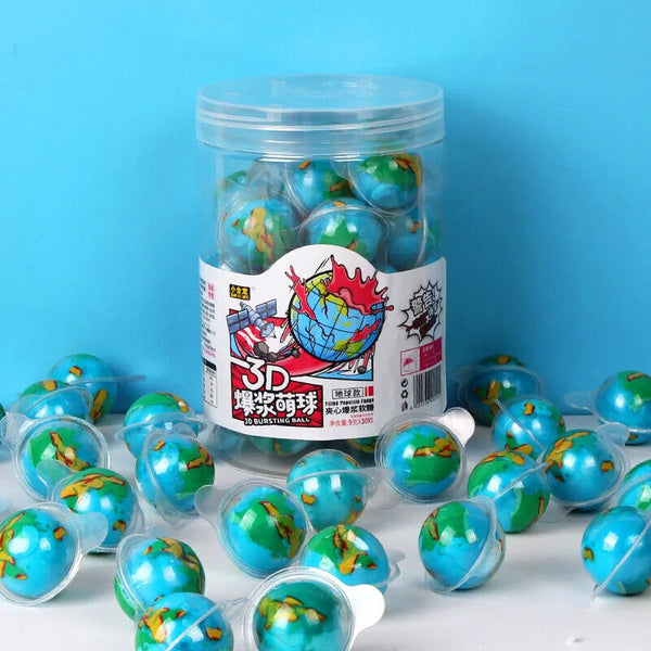 Fruit Flavored 3D Gummy Ball Candy Spherical Gum Eyeball Gummy Candy 30pcs