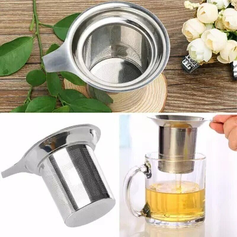 Tea Strainer Mesh Tea Infuser Loose Tea Leaf Spice Strainer Stainless Steel