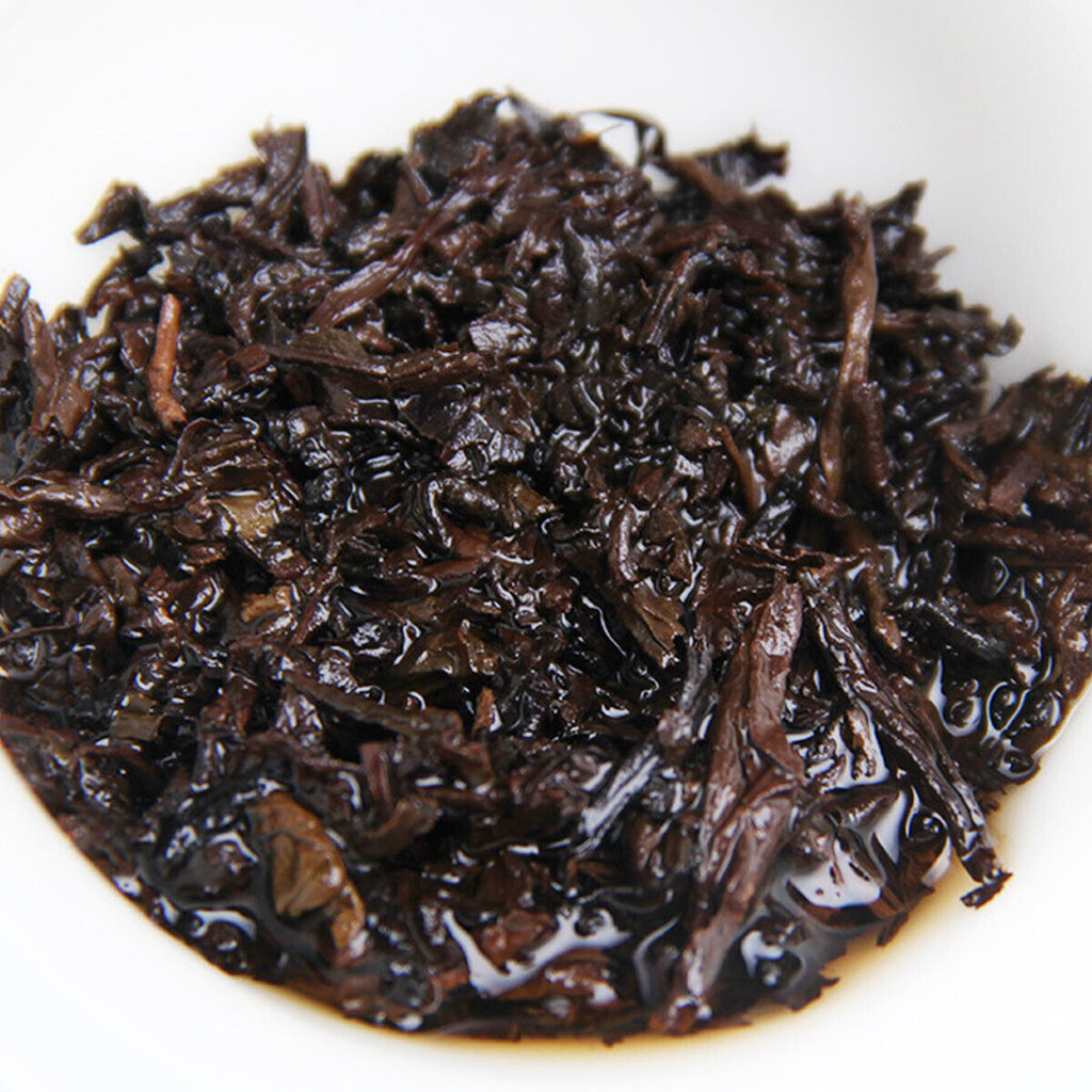 HelloYoung Cooked Puerh Tea Cake Full Fermented Banzhang Golden Bud Ripe Puer Tea  Shu 357g