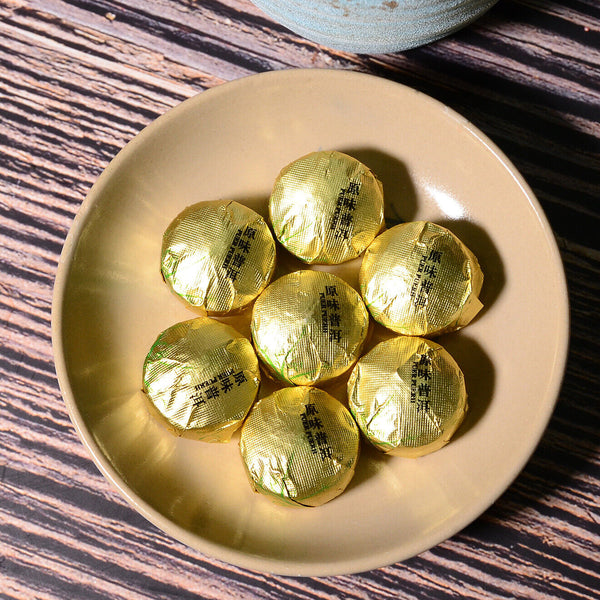HelloYoung 500g Golden Classics Mini Tuocha Original Flavor Ripe Tea Yunnan Pu'er Tea