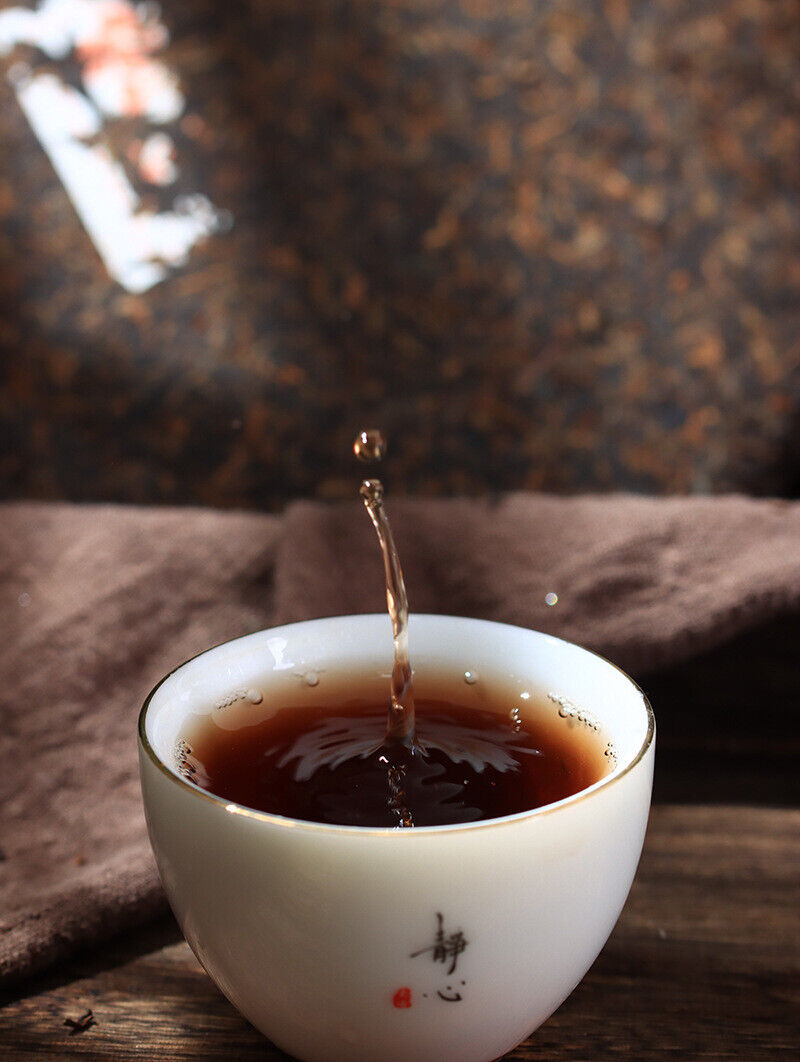 HelloYoung 357g Ripe Puerh Tea Cake Yunnan Tea Cake