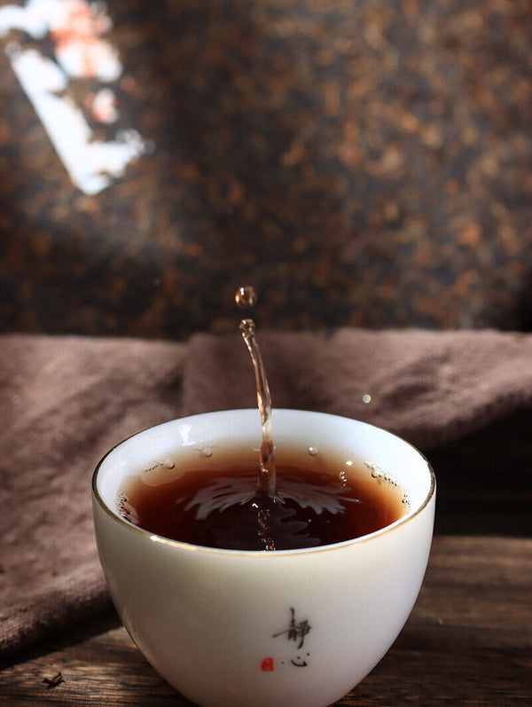 HelloYoung 357g Ripe Puerh Tea Cake Yunnan Tea Cake