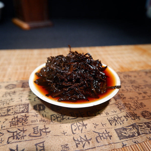 Puerh Ripe Tea Cake Aged Golden Needle 357g Tea Pu-er Tea Cake