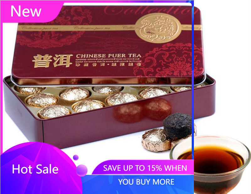 Hot Sale Black Tea 15 Pcs  Gift Packing Cooked Pu er tea Puerh Tea Tin box Tea Main image