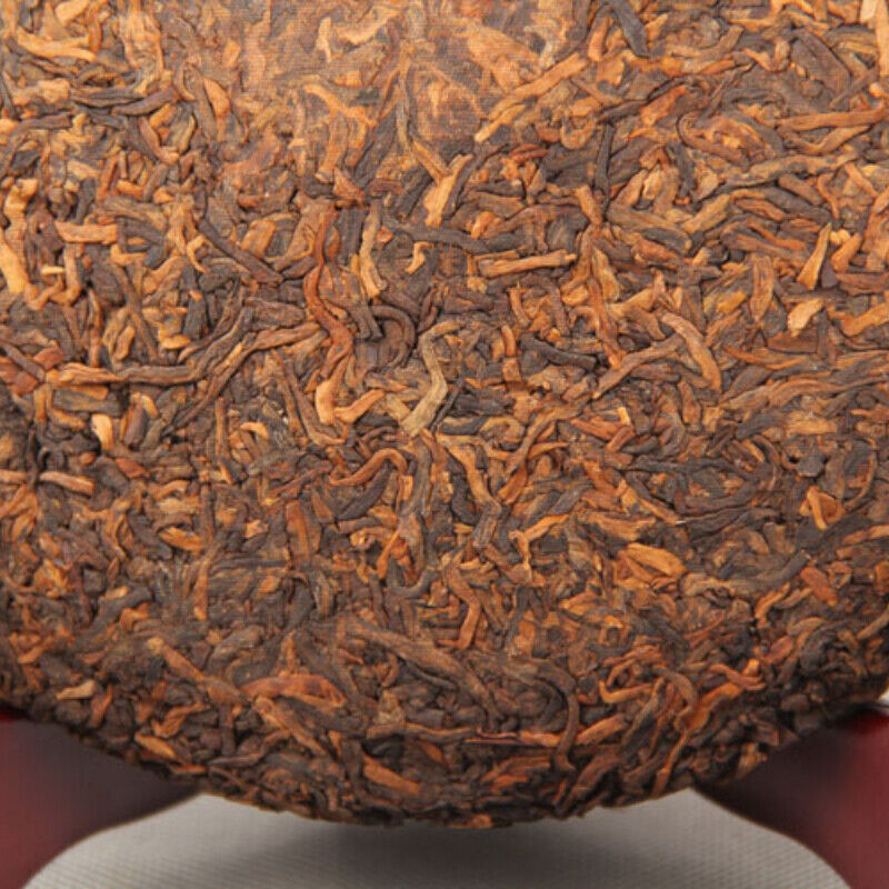 357g/12.59oz Natural Pu-Erh Ripe Tea  Black Tea Palace Golden Bud Puerh Tea Cake