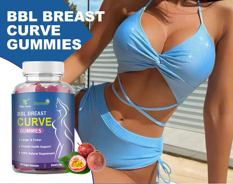 BBL BREAST CURVE GUMMIES Nutural Breast Enhancement 60 capsules/bottle