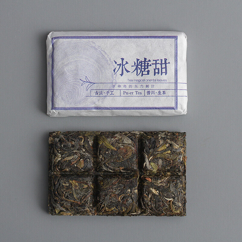 Yunnan Puerh Tea Iced Sugar Sweet Large Old Tree Puerh Raw Brick Spring Tea 45g Main image