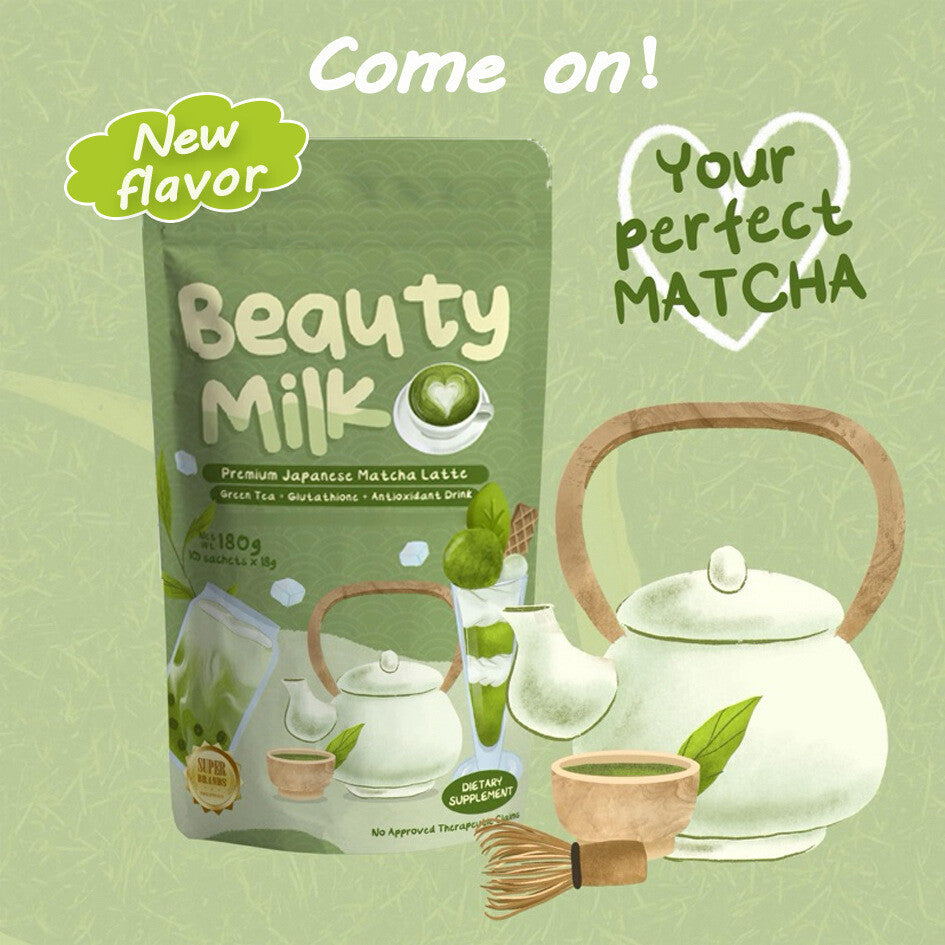 Beauty Milk Powder Strawberry and Cantaloupe Flavor Beauty Milk 180g
