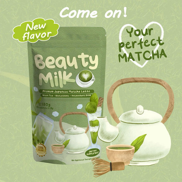 Beauty Milk Powder Strawberry and Cantaloupe Flavor Beauty Milk 180g