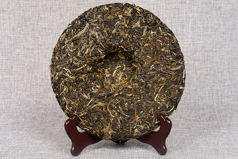 HelloYoung 357g Yunnan Pu-erh Raw Tea Cake Overlord Green Cake Menghai Seven Seeds Cake
