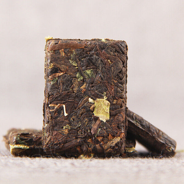 HelloYoung Glutinous Fragrant Pu-Erh Ripe Tea Top-Grade Small Square Pu-erh Tea Brick 500g
