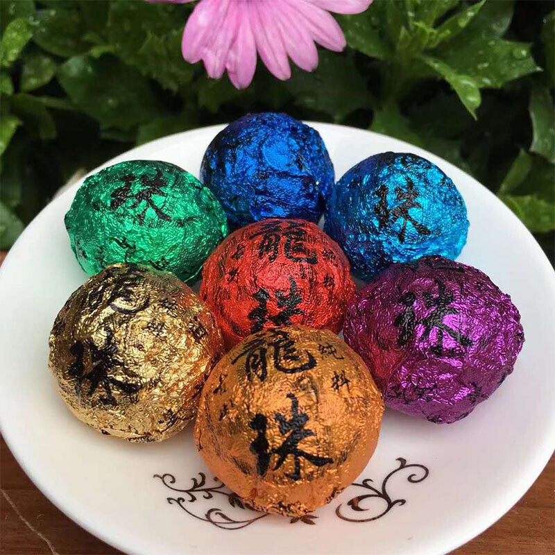 HelloYoung 168G Holiday Gift Tea Big Tree Puerh Tea Raw Tea Colorful Dragon Pearl Tea