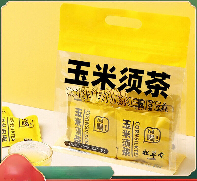 HelloYoung Healthy Corn Silk Tea Bags for Detox and Digestive Support 120g/15 bags Secondary image