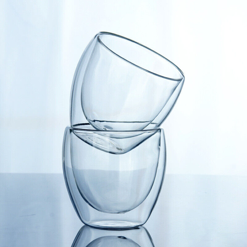 Fashion Classic Glass Double Wall Transparent Coffee Cups Insulate Office Tea