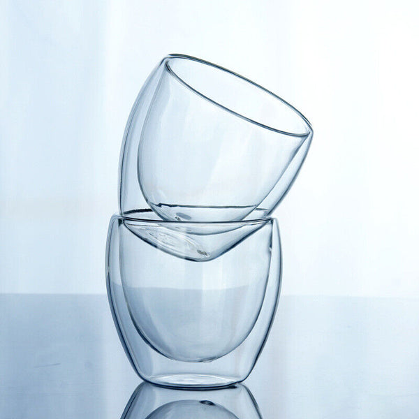 Fashion Classic Glass Double Wall Transparent Coffee Cups Insulate Office Tea