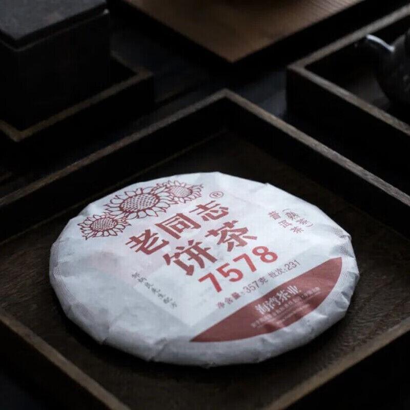 2023 Shu Puer 7578 Batch 231 Ripe Pu Erh Tea，Ripe Puer Haiwan Tea 357g Secondary image