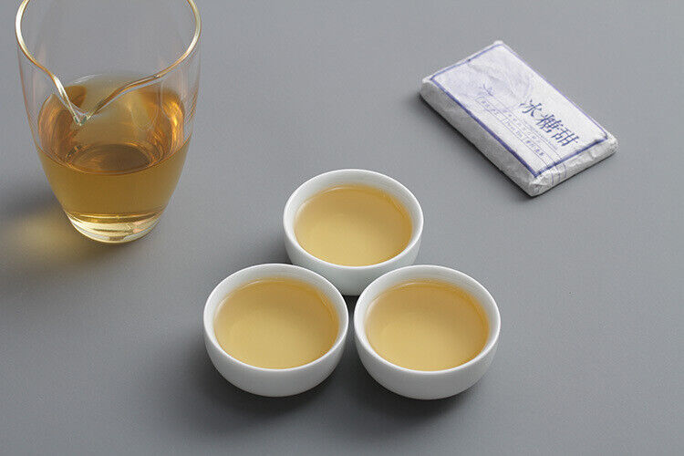 HelloYoung 45g Yunnan Puerh Tea Iced Sugar Sweet Large Old Tree Puerh Raw Brick Spring Tea