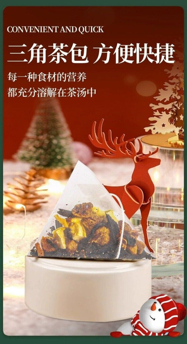 Apple Cinnamon Black Tea Bags Winter Spiced Hot Drink Fruit Infused Wine Tea